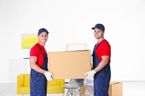 Commercial moving team planning a business relocation in Swiss Cottage