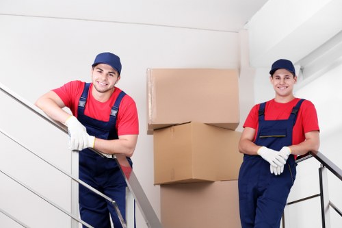 Moving van in Swiss Cottage with careful loading and local access planning