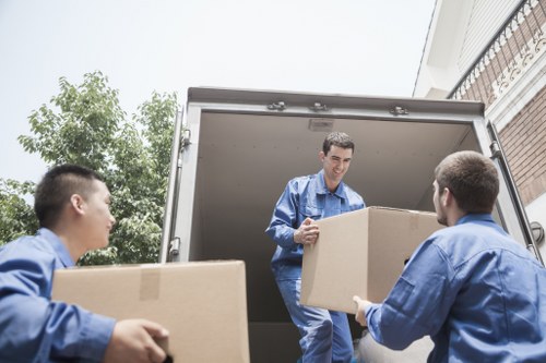 Packing and loading support for a Swiss Cottage home or flat move