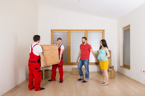 House moving essentials and labelled boxes prepared for a Swiss Cottage relocation