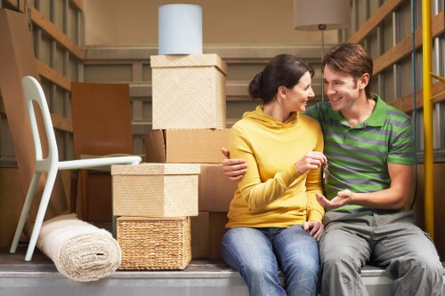 Professional moving truck for residential removals in Swiss Cottage