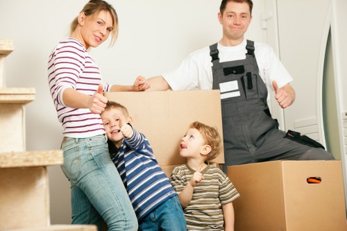 Careful handling of household furniture during a Swiss Cottage removal